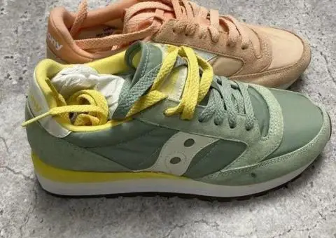Saucony Jazz Original AQUA/YELLOW - 2/3