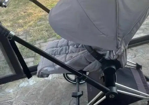 ТЕРМІНОВО Візочок коляска Cybex Priam4.0 Mirage Grey2в1+аксесуари - 1/3