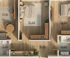 Продаж найдоступнішої 2к квартири 53м2, ЖК Комфортне містечко Residence - 1