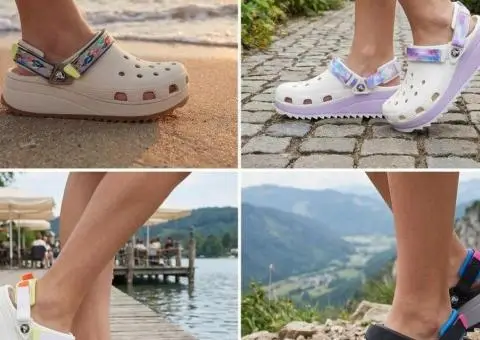 Оригінал crocs hiker white citrus black жіночі крокси на платформі - 3/3