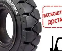 Шина на вилковий навантажувач 5.00-8 цільнолита