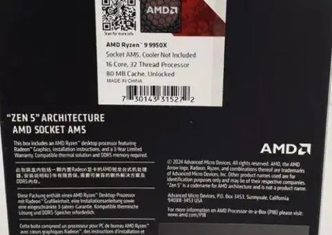 Новий Процесор AMD Ryzen 9 9950X 9000 Series - 2/3