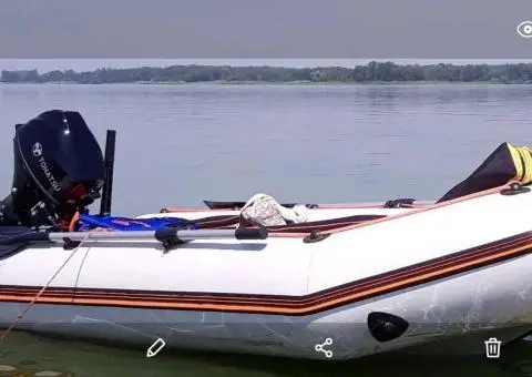 Човен  КОЛІБРІ  КМ360D, двигун Tohatsu  MFS 9.8
