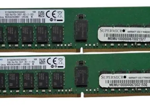 Серверна оперативна пам'ять 16Gb DDR4-2400 PC4-19200 (M393A2K40BB1-CRC) RDIMM ECC - 2/3