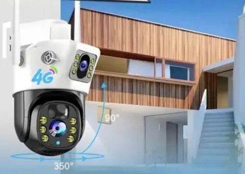 4G камера видеонаблюдения солнечная панель автономная sim картка tp15 - 2/3