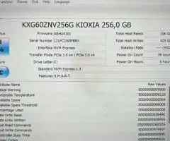 SSD 256 ГБ KIOXIA (Toshiba) (M.2 2280, 3D NAND (TLC), NVMe, KXG60ZNV256G) 100% Життя