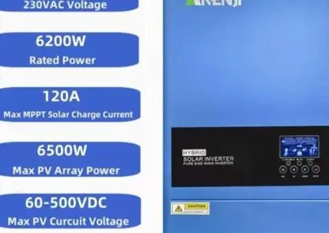 Гібридний інвертор WI-FI  ANENJI /EASUN/POWLAND/2KW "4KW "6KW "11KW - 1/3