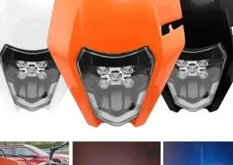 Мото фара лед эндуро кросс универсальная KTM BSE Shineray Forte Kovi - 1/3