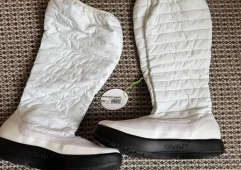 OOFOS OOmg Puffy Boot White - ультралегкі утеплені чоботи - 3/3