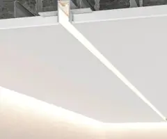 Алюмінієвий профіль тіньового шва 13мм роздільний з LED без покриття 2,5м