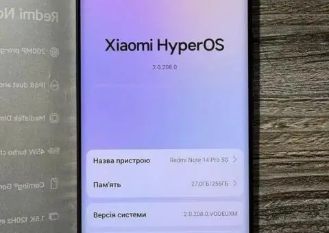 Redmi Note 14 Pro 5G 8/256гб - 3/3