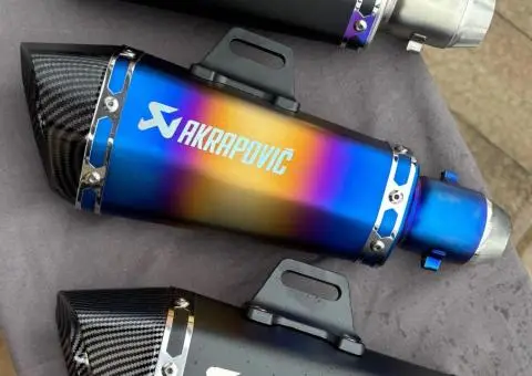 Вихлоп прямоток Akrapovic на мотоцикл акраповіч йошимура глушник ск - 2/3