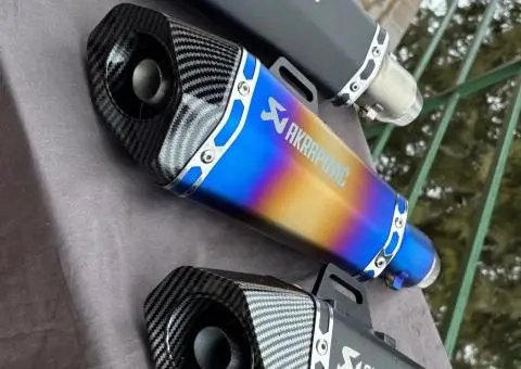 Вихлоп прямоток Akrapovic на мотоцикл акраповіч йошимура глушник ск - 3/3