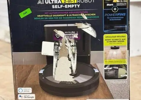 Shark AI Ultra 2-in-1 Robot Self-Empty миючий робот пилосос - 1/3