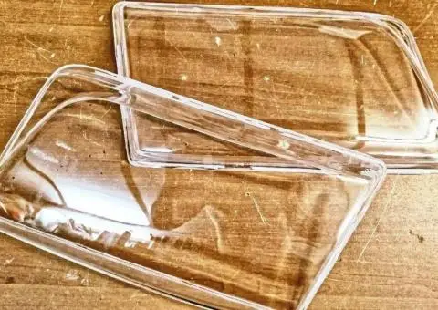 Скло фар Ауди Audi А6С4 А80 А100 стекла фары прозоріі лінзи фари - 1/3