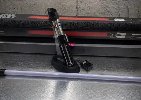 Світловий меч Дарта Вейдера з червоним клинком у фірмовому кейсі Імперії (металева рукоять, 105 см) - 2/9