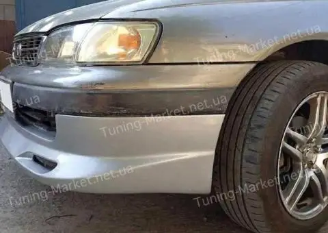 Накладка на передний бампер Toyota Carina E T190, накладки на пороги Тойота Карина Е - 3/3