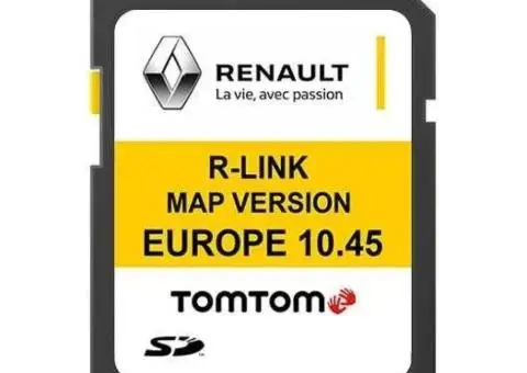 Карты навигации Renault R-Link Megane Scenic Zoe Laguna Koleos Master