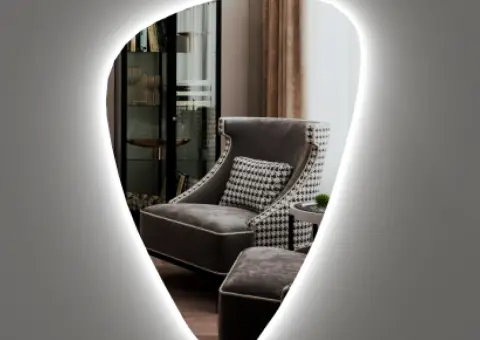 Дзеркало з LED підсвічуванням 850 х 610 мм.