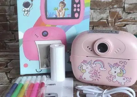 Дитячий фотоапарат Unicorn / Миттєвий друк / Карта пам'яті 16 Гб - 1/3