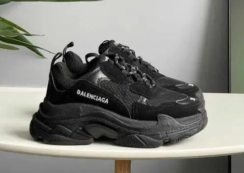 Кросівки Balenciaga Triple S V1 Black/White premium - 1/3