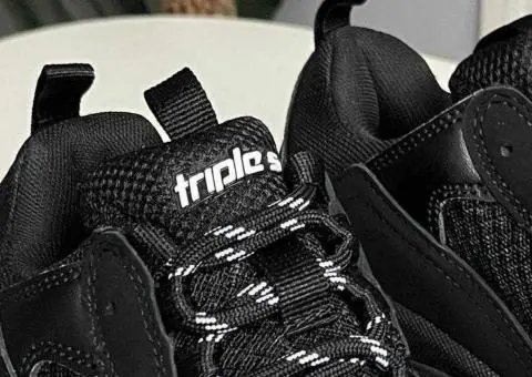 Кросівки Balenciaga Triple S V1 Black/White premium - 3/3