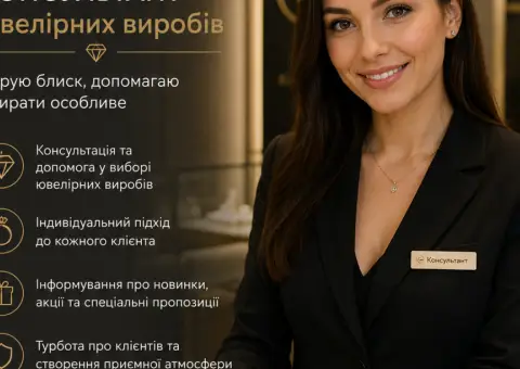 Продавець-консультант ювелірних виробів
