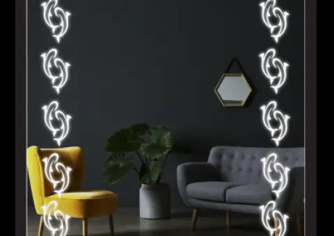 Дзеркало з LED підсвічуванням 700 х 700 мм.
