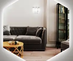 Дзеркало з LED підсвічуванням 700 х 605 мм.