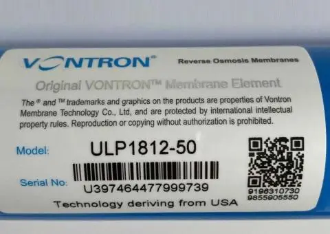 Мембрана Vontron ULP 1812-50 для обратного осмоса. - 3/3