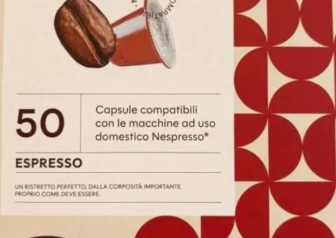 Кава в капсулах Nespresso Caffe Poli Espresso 50 шт Неспрессо Каффе Полі