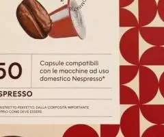Кава в капсулах Nespresso Caffe Poli Espresso 50 шт Неспрессо Каффе Полі