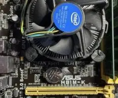 КОМПЛЕКТ. ASUS H81M-K + Intel Core i3-4170 + 8GB DDR3