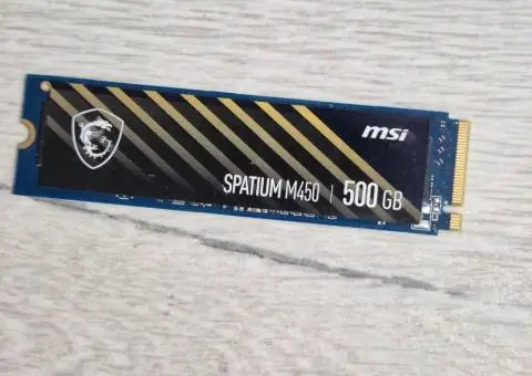 майже новий M.2 SSD диск 500GB MSI Spatium M450 (PCI-e 3.0-4.0 x4. NVMe) - 2/3