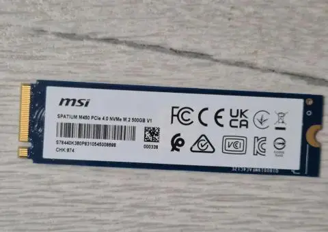 майже новий M.2 SSD диск 500GB MSI Spatium M450 (PCI-e 3.0-4.0 x4. NVMe) - 3/3