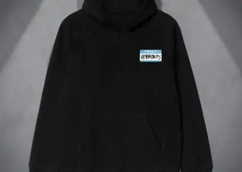 Мужское худи Vetements Logo унисекс  Ветементс Ветмо толстовка кофта - 1/3