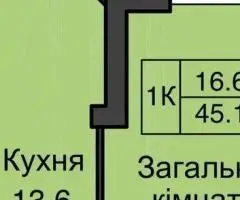 Продаж 1 кімнатної квартири з ТЕРАСОЮ жк Софія Резиденс