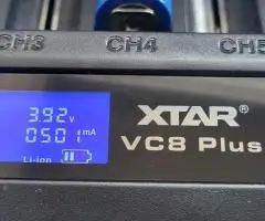 Зарядка Li-ion | Ni-MH  XTAR VC8 Plus на 8 акумуляторів + тест ємності, Швидка доставка
