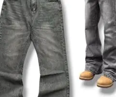Bootcut gray archive washed jeans opium levi серые клеш кльош черные буткат прямые клеш регуляр сірі