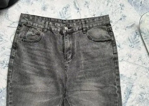 Bootcut gray archive washed jeans opium levi серые клеш кльош черные буткат прямые клеш регуляр сірі - 3/3
