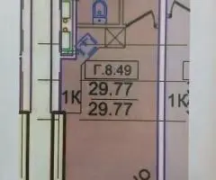 Студия ЖК Родос. Дом 2022 года Аркадия Генуэзкая.Своя планировка Без чистовой отделки.