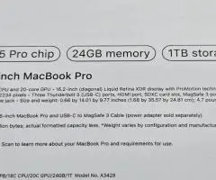 Apple MacBook Pro 16" M5 Pro 18/20c 24GB 1TB SSD - чорний космічний