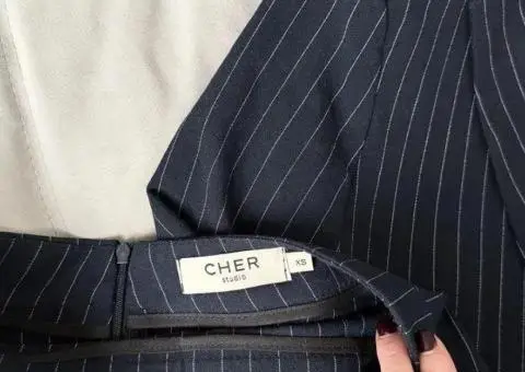 Костюм CHER 17 | жакет + спідниця | pinstripe - 3/3