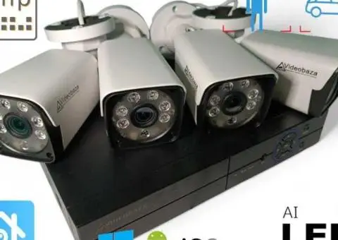 Коплект камер видеонаблюдения спостереження IP AHD Wifi установка