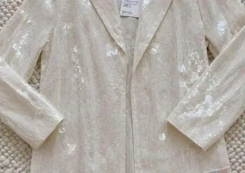 Новий жакет Zara з паєтками, розмір S. - 3/3
