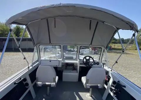 Човен (лодка, катер) моторний алюмінієвий, цільнозварний, Канада - 1/3