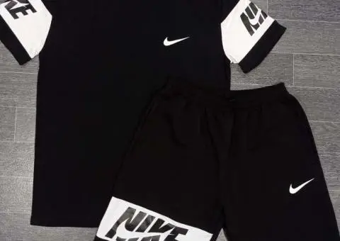 Чоловічі літні комплекти шорти+футболка Nike, puma, Kappa, розмір S M L XL 2XL - 1/3