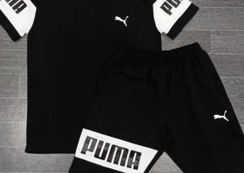 Чоловічі літні комплекти шорти+футболка Nike, puma, Kappa, розмір S M L XL 2XL - 3/3
