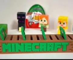 Стенд / Підставка / Поличка для Карточок Фігурок Kinder Minecraft з Майнкрафт