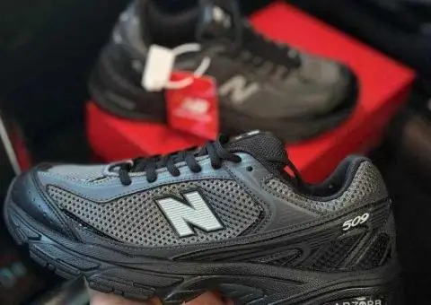 New Balance 509 Black Чоловічі кросівки Нью беленси 509 чорні сітка літо - 1/3